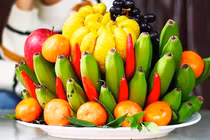 Đặt 5 quả Tài Lộc lên mâm ngũ quả ngày Tết