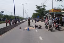 Tránh xe buýt, nam thanh niên bị xe tải cán tử vong