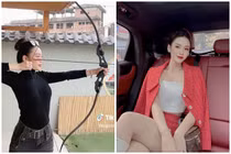 Cô gái Hải Phòng trở thành tâm điểm nhờ khoảnh khắc bắn cung