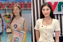 “Hoa khôi bóng chuyền” Thu Huyền lên sóng mặc đẹp như “nữ thần“
