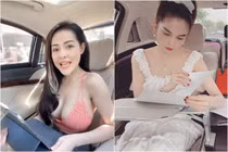 Ngồi siêu xe, Ngân 98 bị nghi “ăn theo” hình ảnh Ngọc Trinh