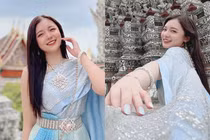 Diện trang phục Thái Lan, “nữ MC trẻ nhất VTV” gây thương nhớ netizen