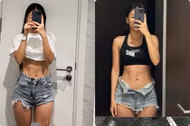 Vén áo lộ chân ngực, bạn gái Đặng Văn Lâm nóng bỏng mắt