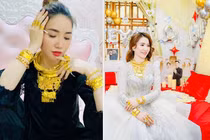 Cô dâu đeo vàng Thanh Hoá làm netizen choáng ngợp với của hồi môn
