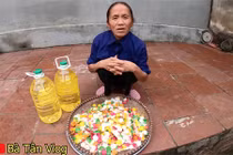 Bà Tân Vlog khoe làm nia phồng tôm 7 màu siêu to, người xem chỉ ra ngay điều lạ