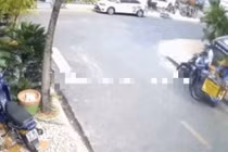 Clip: Cận cảnh màn cướp điện thoại nhanh như chớp ngay giữa phố