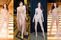 Sao Việt kém sang với trang phục màu nude mặc mà như không mặc 