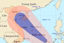 Áp thấp nhiệt đới đang mạnh lên thành bão