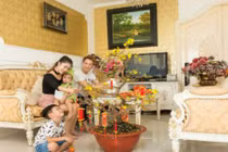 Thăm biệt thự 20 tỷ của Đăng Khôi vào ngày Tết 