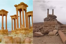 Hình ảnh thành phố Palmyra trước và sau giải phóng lần 2