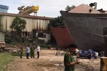 Nổ kinh hoàng tại Công ty đóng tàu An Phú