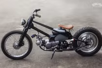 "Thuốc độc" Honda Super Cub độ bobber hardtail ở Hà Nội