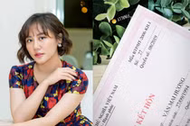 Văn Mai Hương vướng nghi vấn khoe giấy chứng nhận kết hôn giả