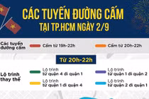 Bắn pháo hoa tối 2/9, TP HCM cấm phương tiện tuyến đường nào?