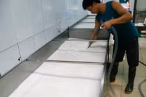 Cận cảnh quy trình sản xuất bún ở Hà Nội