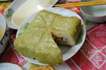 Biến tấu món ngon từ bánh chưng sau Tết
