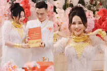 Nữ thần “phim cấp 3” đeo vàng trĩu cổ ngày thành hôn