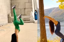 Nữ du khách Việt tạo dáng yoga phản cảm tại thủ đô Hàn Quốc