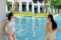 MC Mai Ngọc diện bikini khoe dáng sau đám cưới với chồng thiếu gia