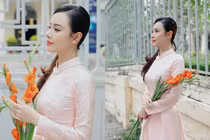 “Phú bà” tuổi tỵ diện áo dài du xuân ngọt ngào