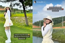 Dù bận đến mấy, nữ MC đẹp nhất VTV chăm chỉ đánh golf