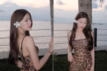 Bạn gái HIEUTHUHAI diện váy da beo ngắn, khoe giao diện “gái hư“