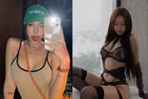 Hotgirl phòng gym diện bikini khoe dáng cùng nàng “phu nhân hào môn“
