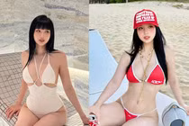 Đệ nhất hot girl Hà Thành chăm chỉ diện bikini khoe dáng tuổi U40