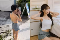 Hot girl vô tư khoe ảnh thay đồ giữa phố gây “bão” MXH
