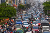 Cảnh báo ùn tắc nặng ở Ngã Tư Sở khi vành đai 2 trên cao hoàn thành