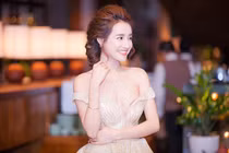 Ham diện váy cúp ngực, Nhã Phương để lộ vòng 1 “lúc đầy, lúc vơi”