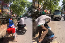 Hà Nội nóng 40 độ, người đi đường mừng rơi nước mắt khi thấy điều này