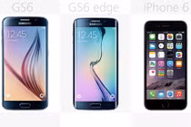 So sánh trực quan Galaxy S6 và S6 Edge với iPhone 6