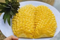 Học cách gọt dứa “thời thượng” này, đảm bảo ai cũng mê