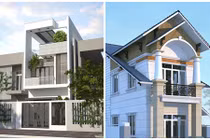 10 mẫu nhà 2 tầng mặt tiền 5m mang phong cách hiện đại