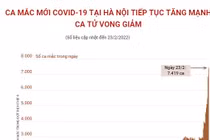 Số ca mắc mới COVID-19 tại Hà Nội tiếp tục tăng mạnh, ca tử vong giảm
