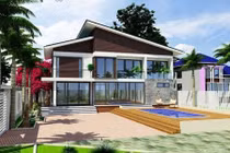 10 mẫu nhà 2 tầng mái lệch phổ biến nhất hiện nay