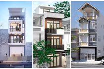 10 mẫu nhà phố 4 tầng 900 triệu đồng đáng học tập