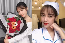 Nữ điều dưỡng xinh đẹp BV Bạch Mai đón sinh nhật ở khu cách ly