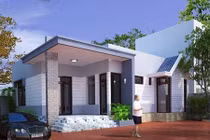 10 mẫu nhà mái bằng 1 tầng ở nông thôn giá rẻ, đẹp hiện đại