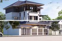 10 mẫu biệt thự 3 tầng mái thái mới nhất 2018