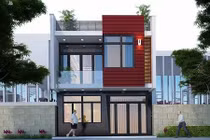 10 mẫu nhà 2 tầng thiết kế thông thoáng chi phí thấp
