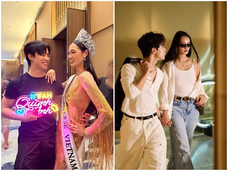  [GALLERY] Bạn trai ủng hộ Hoa hậu Quỳnh Anh thi Miss Universe Vietnam