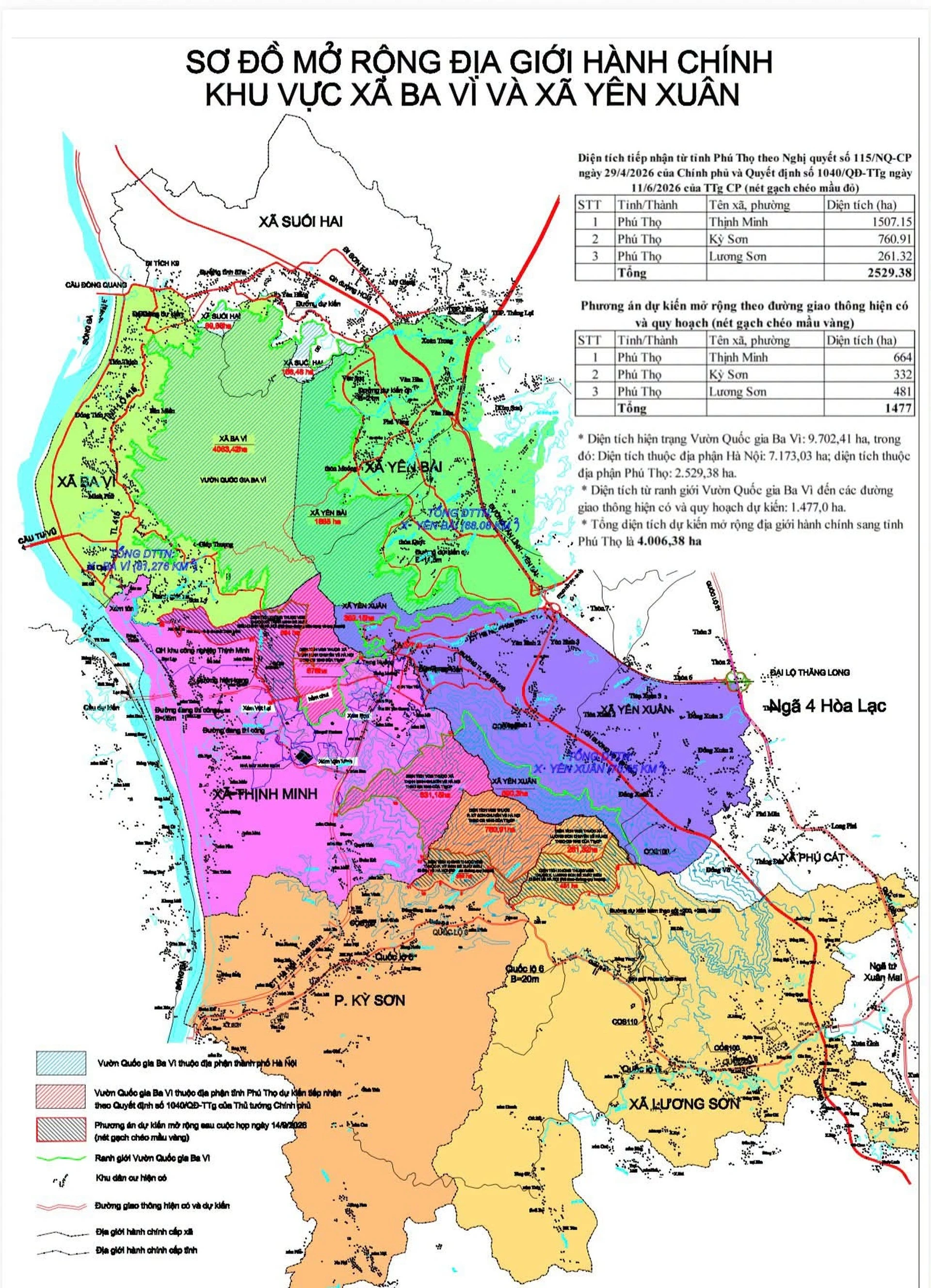 [SPOTLIGHT] Hà Nội nhận hơn 4.000 ha từ Phú Thọ, điều chỉnh địa giới