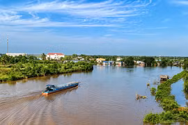 Một góc xã Tân Hưng, tỉnh Cà Mau