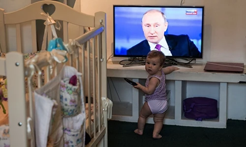 Chùm ảnh “Giao lưu trực tiếp” với Tổng thống Nga Vladimir Putin