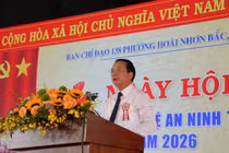 Trưởng Ban Tuyên giáo T.W dự ngày hội Toàn dân bảo vệ an ninh Tổ quốc tại phường Hoài Nhơn Bắc