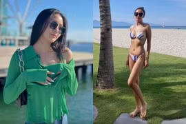 Văn Mai Hương khéo lựa đồ khoe xương quai xanh sau giảm cân