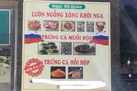 Menu món ăn khiến khách đang cho vào miệng bỗng nhiên cười sảng