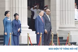 Lễ đón trọng thể Tổng Bí thư, Chủ tịch nước Tô Lâm và Phu nhân thăm cấp Nhà nước Singapore